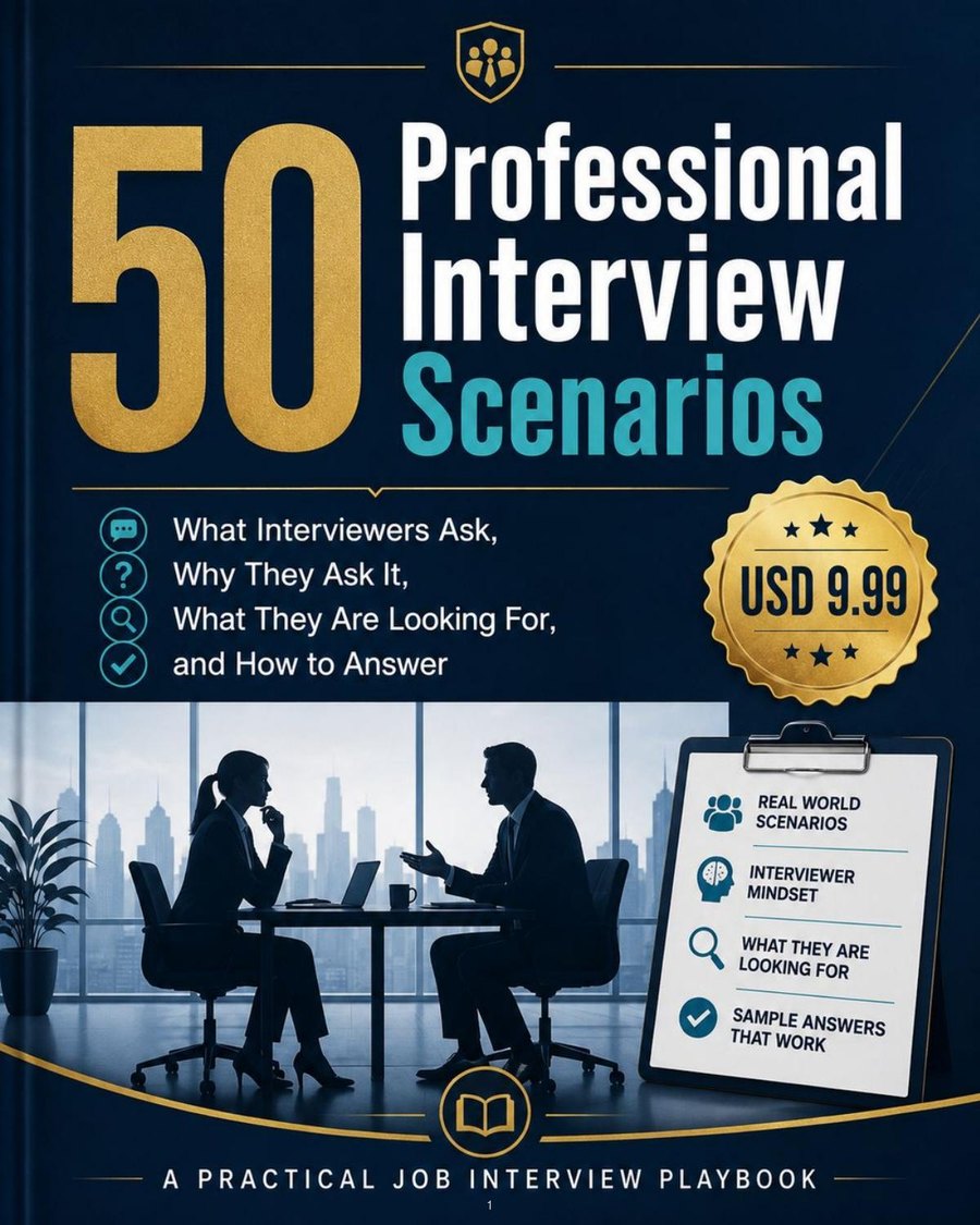 50 Professional Interview Scenarios — a practical job interview playbook